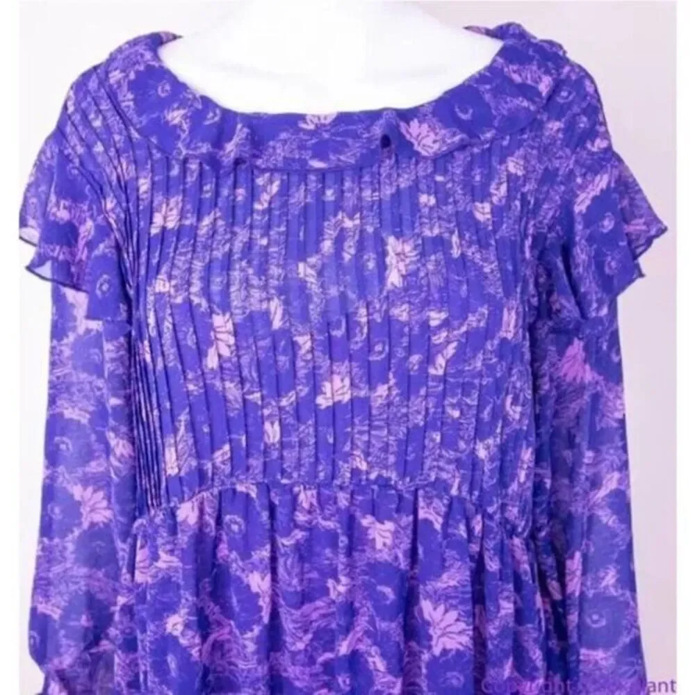 NEW Free People These Dreams‎ purple Mini Dress, XS